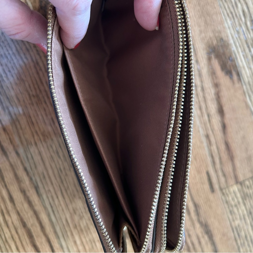 Coach double zip pouch wallet wristlet - Picture 12 of 16